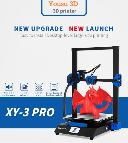 Yousu 3D промышленного класса DIY Fdm 3D ТПУ принтер размер печати 300*300*400 мм